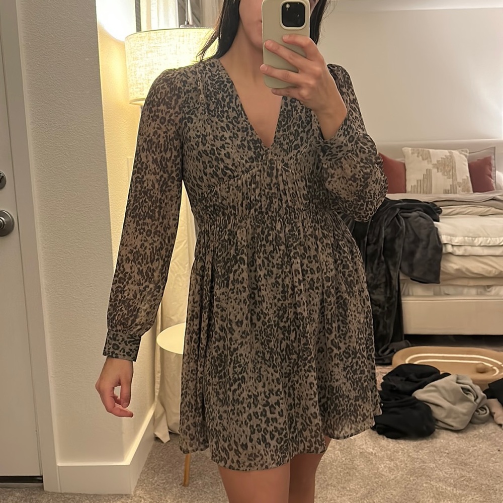 AllSaints Leopard Dress - M